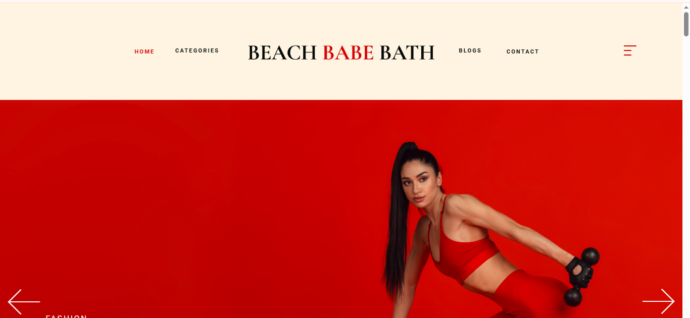 Beach Babe Bath Website