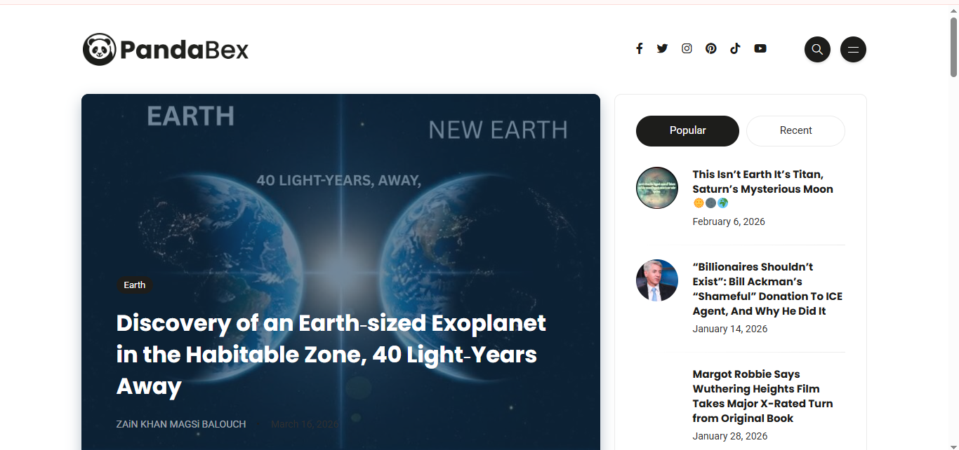 Pandabex Website
