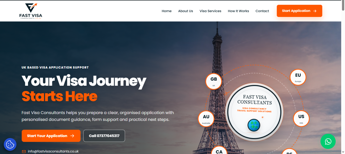 Fast Visa Consultants Website